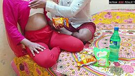 Desi step-sister surrenders to intense indian family fuck in hindi dialogue