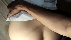 � flaca nalgona screams riding monster cock doggystyle creampie