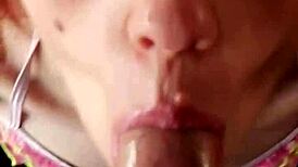 oh karla rose fumblin this sloppy pov condom blowjob deepthroatin wet redhead glasses slut style