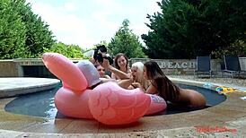 Wet blonde asian orgy dream turns creampie reality