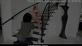 lilly bell's petite blonde pussy licked by roommate cash