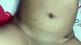 18-Year-Old Cute Colombian Girl Kisses Old USA Guy's Big Cock with Natural Tits