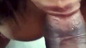 Crossdressing tgirl takes massive BBC pounding hard