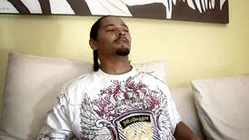 Curvy ebony aryana starr kneels to suck black dude before he pounds her curves