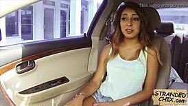 hot teen babe rides cock outdoors for ride spying hitchhiker pickup sarai part 2