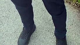 public defi story ep 19 s5 i hook up and fuck stranger outdoors on sex tape