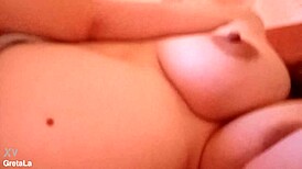 pregnant gretala flashes her swollen tits teasingly