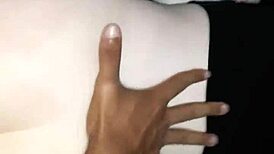 damn i came in skinny white girl doggy with my big black cock