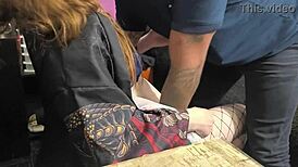 Amber Prada's Curvy Lingerie Tease Dripping Sweat