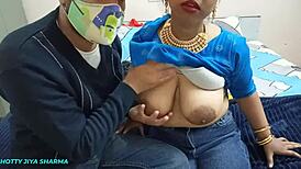 Rough Indian stepmom takes hardest wife pounding ever!