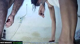 Marianna sucks deep then fucks till cum fills her tight latina mouth