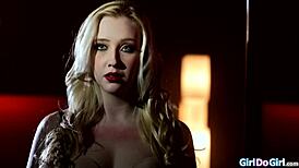 Domineering Milf Boss Makes Young Blonde Lick Pussy