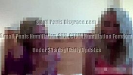 your femdom mistress spots that tiny cock and says it's way too small for us pathetic slave