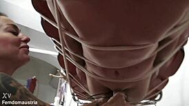 sadistic nurse dominates patient demanding fresh semen sample through twisted hospital fetish play