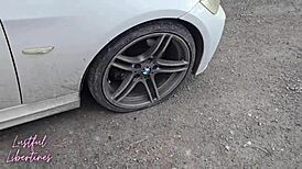 Hairy Milf Wife Swallows Cum After Outdoor Repay Favor