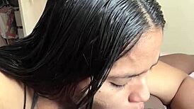 uh cute brunette i gotta satisfy this bbc craving deepthroat suck from my man nysdel