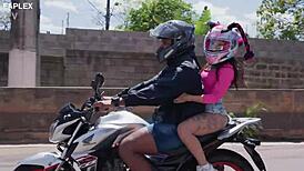 kali goddess, ride that brazilian biker outdoors wild?