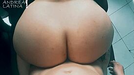 Horny BBW latina mature secretary big ass curvy tattoo doggystyle bent over boss creampie cum