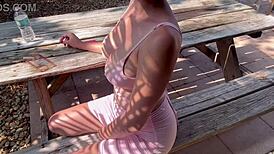 Italian Big Tits Milf Artemisia Love Flaunts Perfect Body Outdoor in Florida Smoke Fetish