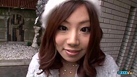 Behind the Bowling Alley Young Asian Sucks Old Cock Deep for Cum in Mouth