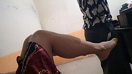 office buddy's girlfriend teases her work fetish solo