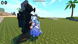 whoreblox gangbang moment 11... we're bangin' hard creampie cumshots everywhere in the game!!