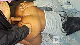 morena screams pleasure as colombian stud pounds her fat ass outdoors publicly