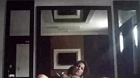 Filmed brazilian slut anal pounding while cuckold watches motel fuck