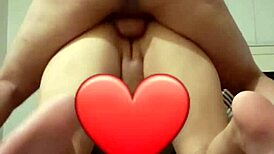 canadian wife with huge tits gets sloppy cum covered fucking