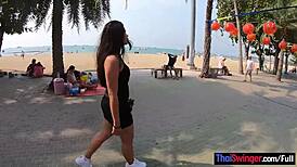 Big ass Thai teen craves tourist's monster cock