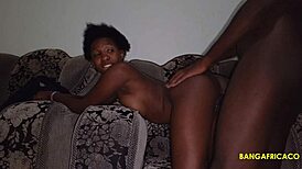 Massive Ebony Ass Slammed by Huge Black Cock Cum Explosion
