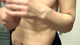 i took bath then licked my soft nipples erect before sex pretty wife