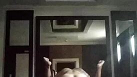 Filmed brazilian slut anal pounding while cuckold watches motel fuck