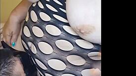 Fat granny wife spreads wide, you eating this chubby shaved pussy till she squirts?