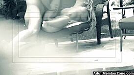 I spied on that hot couple fucking wildly in the backyard... damn!