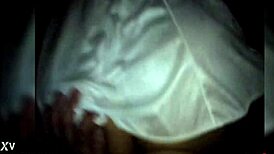 anxious latina milf invites guy home for blowjob then anal cowgirl pounding on bed