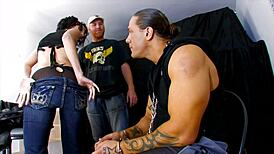 Kthylee delivers tattooed milf hardcore pounding with blue-eyed intensity