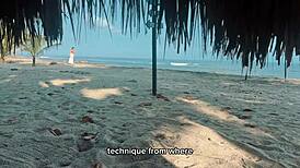 lost beach chica spreads for tourist guide's massive cock pounding