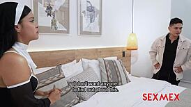 hey naughty nun camila henao what's under that habit ready for quickie titty fuck?