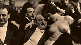 Vintage granny reveals her hairy secret fanny for retro lesbian playtime