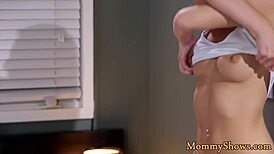 Classy Lesbian Milf Licks Shaved Stepdaughter Pussy