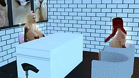 horny nurse bella fucks bimbo patient mila's big tits ass in hospital 🏥😏