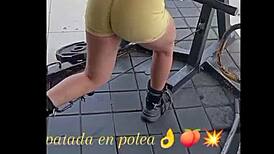 nicole medallo sweats at the gym building that hot latina body to please guys doggystyle