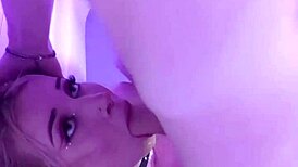 roommate spies my monster cock, drops to knees as submissive slut for rough deepthroat and doggystyle