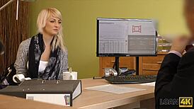 loan4k horny czech agent fucks desperate couple outdoors for cash loan approval