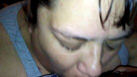 my bbw wifey suckin my fat cock sloppy n deep gaggin hard fuuuck