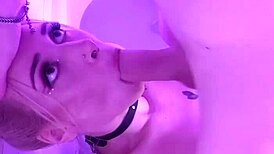 roommate spies my monster cock, drops to knees as submissive slut for rough deepthroat and doggystyle