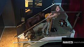 petite white chick takes bbc slamming her cervix deep doggystyle 😈💦 tight wet pussy wrecked