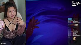 exotiqfox masturbates solo as filipina meru succubus in fans' livestream reaction highlights 1-5