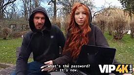 she's got big tits but her boyfriend can't satisfy so i pick her up outdoors for hardcore cheating sex